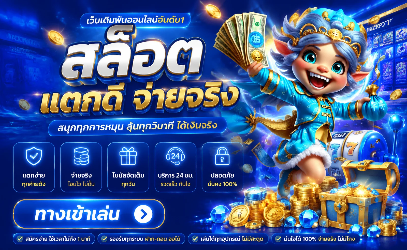 ตัวอย่างเกมสล็อตยอดนิยมบน KAZA999